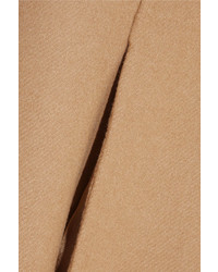 Светло-коричневое шерстяное платье-футляр от Valentino