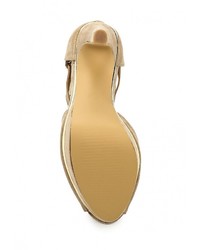 Светло-коричневые босоножки на каблуке от Benini