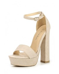 Светло-коричневые босоножки на каблуке от Fiori&amp;Spine