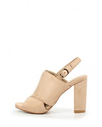 Светло-коричневые босоножки на каблуке от Moda Alice