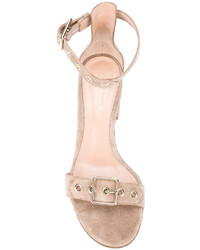 Женские светло-коричневые босоножки от Gianvito Rossi