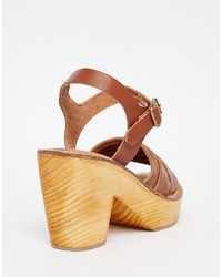 Женские светло-коричневые босоножки от Warehouse