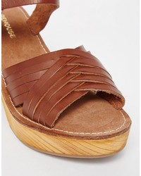 Женские светло-коричневые босоножки от Warehouse