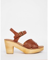 Женские светло-коричневые босоножки от Warehouse