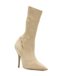 Светло-коричневые ботильоны на резинке от Yeezy