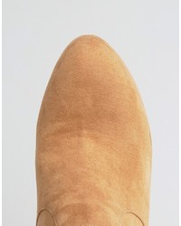 Светло-коричневые ботильоны от Asos