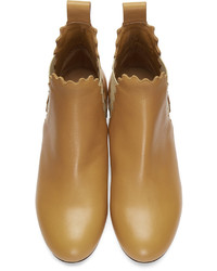 Светло-коричневые ботильоны от Chloé