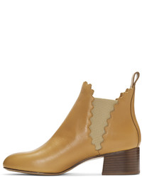 Светло-коричневые ботильоны от Chloé