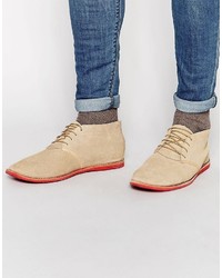 Светло-коричневые ботинки дезерты от Timberland