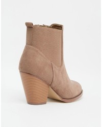 Женские светло-коричневые ботинки челси от Boohoo