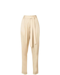 Женские светло-коричневые брюки-галифе от Jason Wu GREY