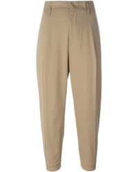 Женские светло-коричневые брюки-галифе от Jil Sander
