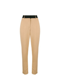 Женские светло-коричневые брюки-галифе от MSGM