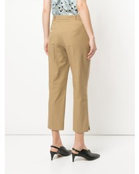 Женские светло-коричневые брюки-галифе от Erika Cavallini