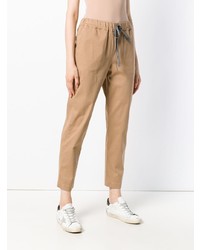 Женские светло-коричневые брюки-галифе от Semicouture