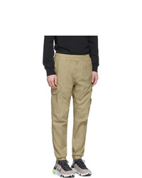 Светло-коричневые брюки карго от Stone Island