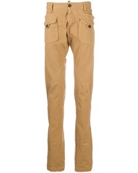 Светло-коричневые брюки карго от DSQUARED2