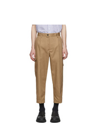 Светло-коричневые брюки карго от MSGM