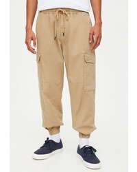 Светло-коричневые брюки карго от Pull&Bear