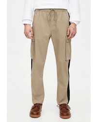 Светло-коричневые брюки карго от Pull&Bear