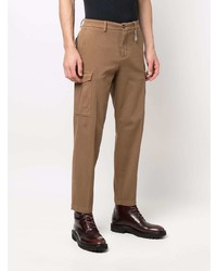 Светло-коричневые брюки карго от Manuel Ritz