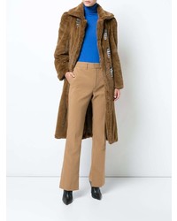 Светло-коричневые брюки-клеш от Toga