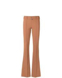 Светло-коричневые брюки-клеш от Gloria Coelho