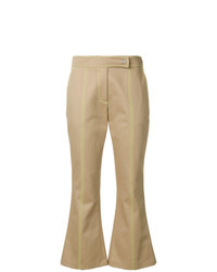 Светло-коричневые брюки-клеш от MSGM