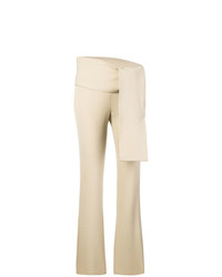 Светло-коричневые брюки-клеш от Romeo Gigli Vintage