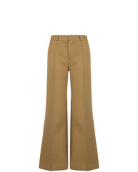 Светло-коричневые брюки-клеш от See by Chloe