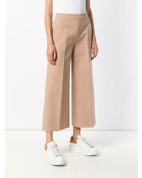 Светло-коричневые брюки-кюлоты от MSGM