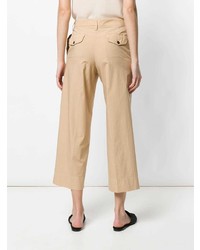 Светло-коричневые брюки-кюлоты от Barena