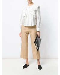 Светло-коричневые брюки-кюлоты от Barena