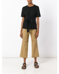 Светло-коричневые брюки-кюлоты от Aspesi