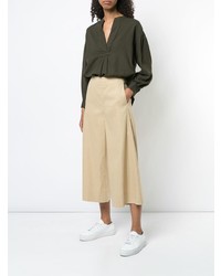 Светло-коричневые брюки-кюлоты от Vince