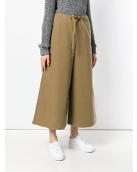 Светло-коричневые брюки-кюлоты от Cristaseya