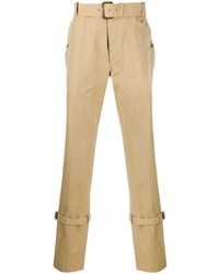 Светло-коричневые брюки чинос от Alexander McQueen