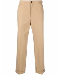 Светло-коричневые брюки чинос от Alexander McQueen