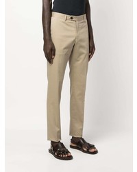 Светло-коричневые брюки чинос от Moorer
