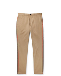 Светло-коричневые брюки чинос от Burberry