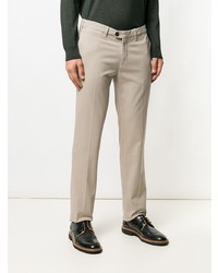 Светло-коричневые брюки чинос от Canali