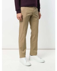 Светло-коричневые брюки чинос от Incotex