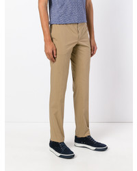 Светло-коричневые брюки чинос от Prada