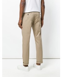 Светло-коричневые брюки чинос от Prada