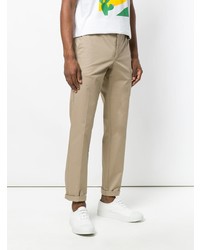 Светло-коричневые брюки чинос от Prada