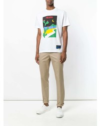 Светло-коричневые брюки чинос от Prada