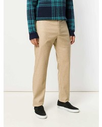 Светло-коричневые брюки чинос от YMC