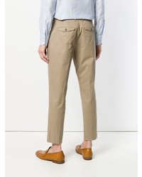 Светло-коричневые брюки чинос от Dell'oglio