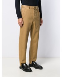 Светло-коричневые брюки чинос от Maison Flaneur