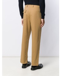 Светло-коричневые брюки чинос от Maison Flaneur
